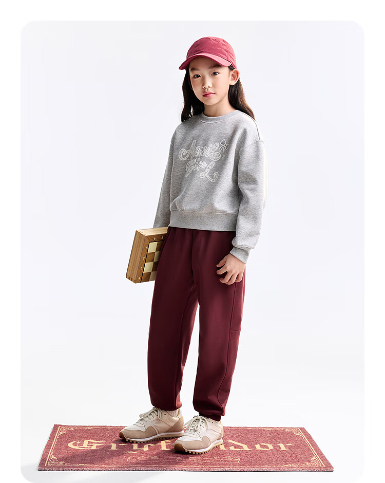 Annil Children's Clothing, Boys And Girls Pants, 2025 Autumn New Style, Elastic Sweatpants, Tapered Long Pants 5