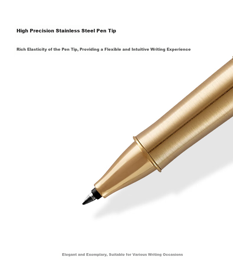 PARKER Premium Signature Pen Luxury Business Gift Birthday Present Elegant Steel Barrel Gold Clip Ballpoint Pen 7