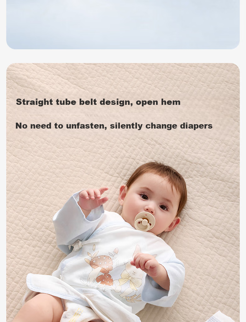 Shiyuejiejing Baby Summer Thin Gauze Romper, Unisex Infant Onesie Bodysuit 18