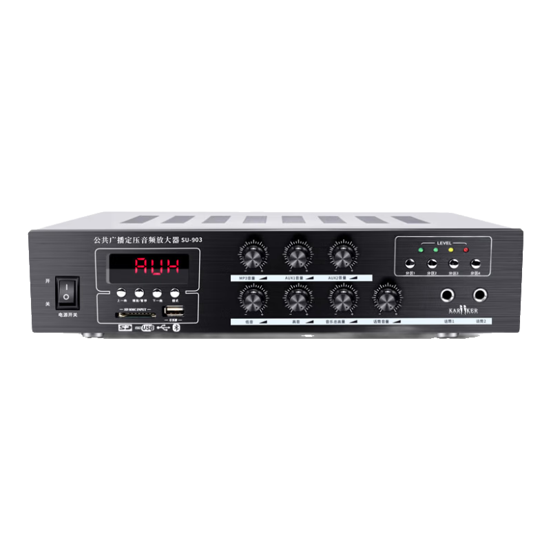 HYUNDAI 150W Constant Voltage High-Power Bluetooth Amplifier, Public Address Ceiling Speaker, Wall-Mounted Sound System, Home And Store Background Music, Plug in USB Drive, SU-903