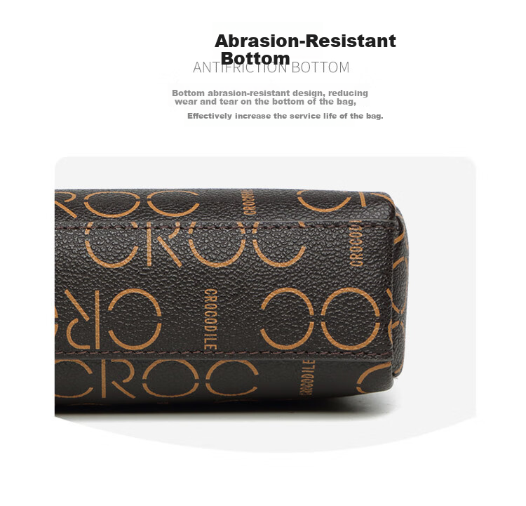 CROCODILE Goddess Festival Double Zipper Wrist Bag, Classic Floral Pattern Casual Women's Handbag Gift for Wife, V1686 Pink 11