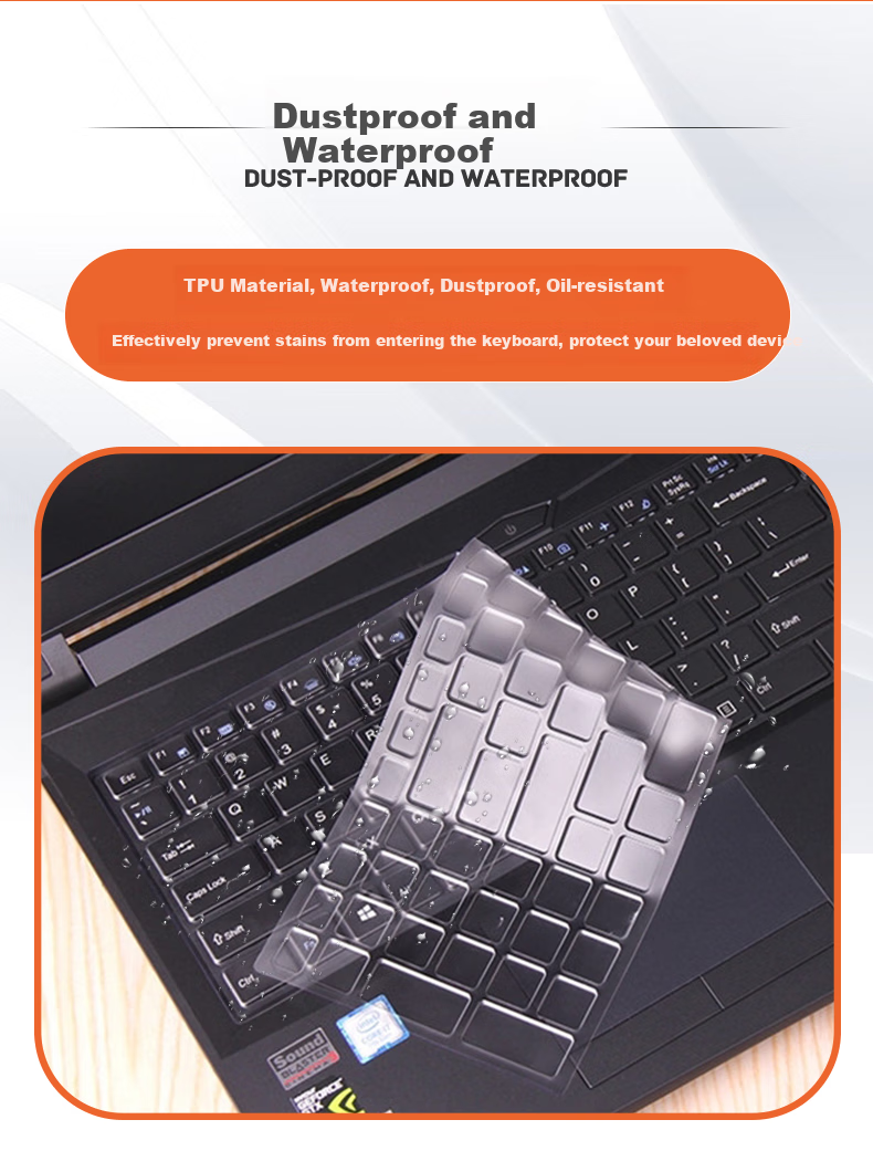 ECOLA Shenzhou X7 911Air Star Wars Third Generation Advanced Edition, 15.6-Inch TPU Keyboard Cover, High-Transparency Protective Keyboard Film EZ012 6