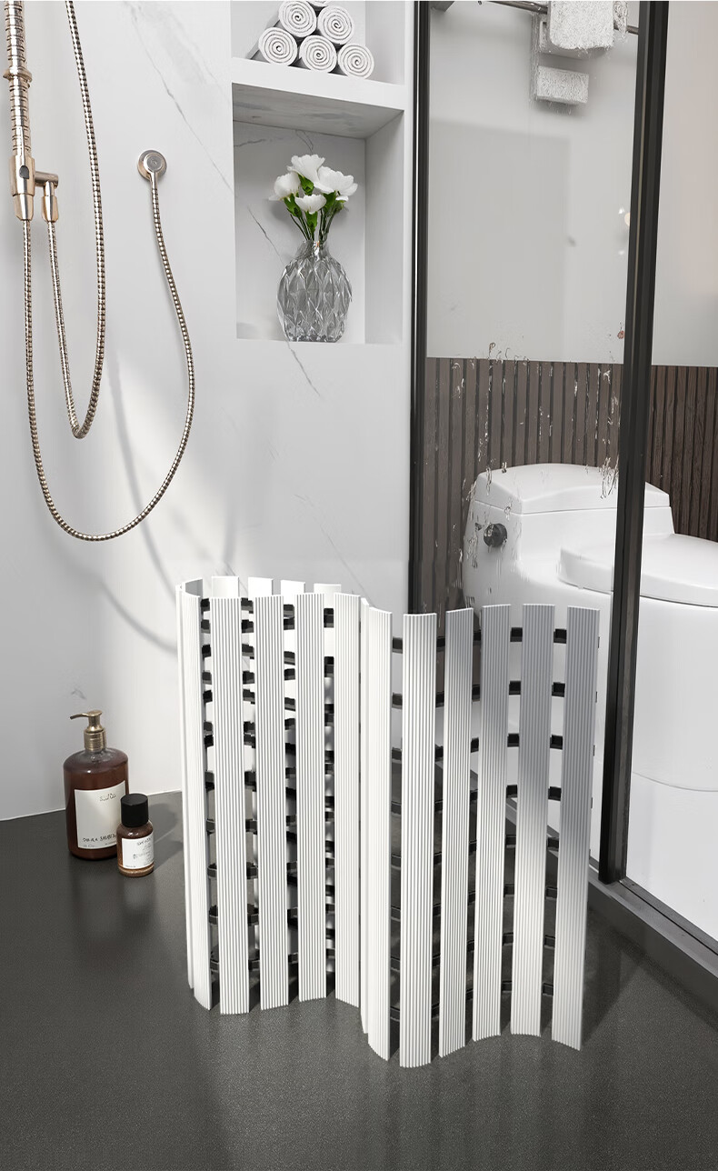 Baineng Bathroom Non-Slip Bath Mat Shower Mat Toilet Floor Mat Elderly Anti-Slip Bathing Mat White 43x67cm 4