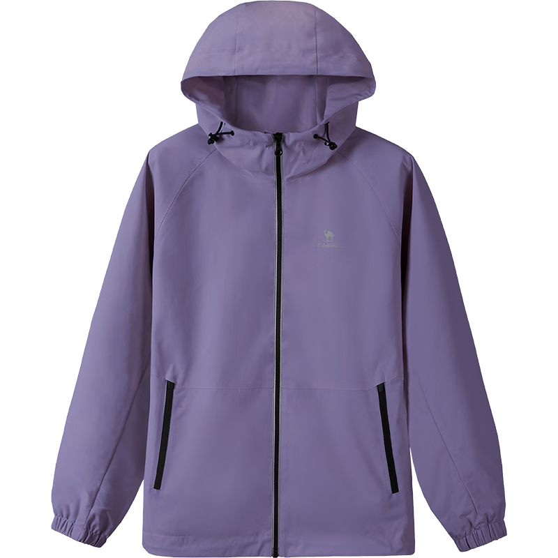 CAMEL Sports Jacket, New Style for Men And Women, Spring And Autumn Hooded Casual Versatile Jacket, Outdoor Water-Resistant Single-Layer Windbreaker
