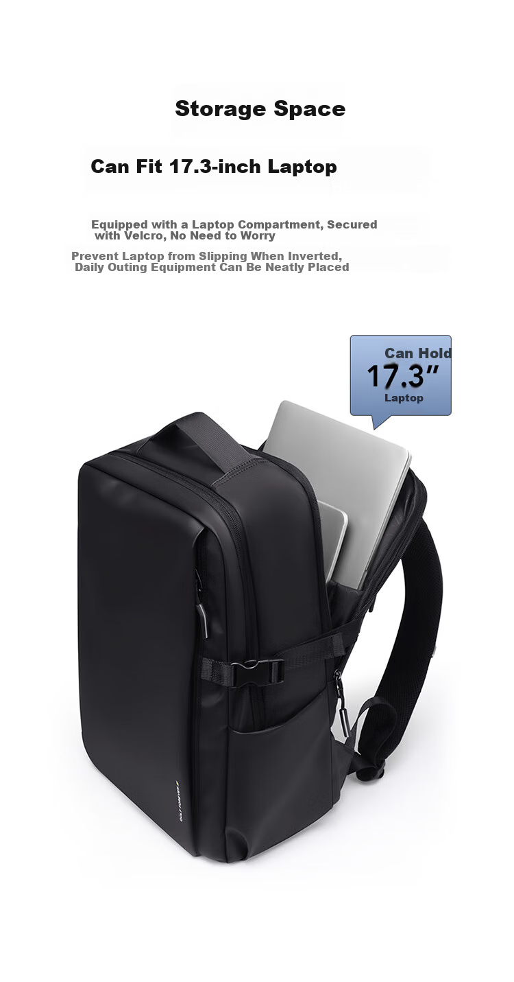 GOLF Backpack for Men, Travel Backpack, 17.3-Inch Laptop Bag, Student Schoolbag, Water-Resistant Commuter Business Trip Backpack 7