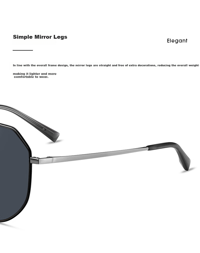 HELEN KELLER Sunglasses for Men, Driving Sunglasses, Fishing Sun Protection, Pilot Glasses H8860H48 3