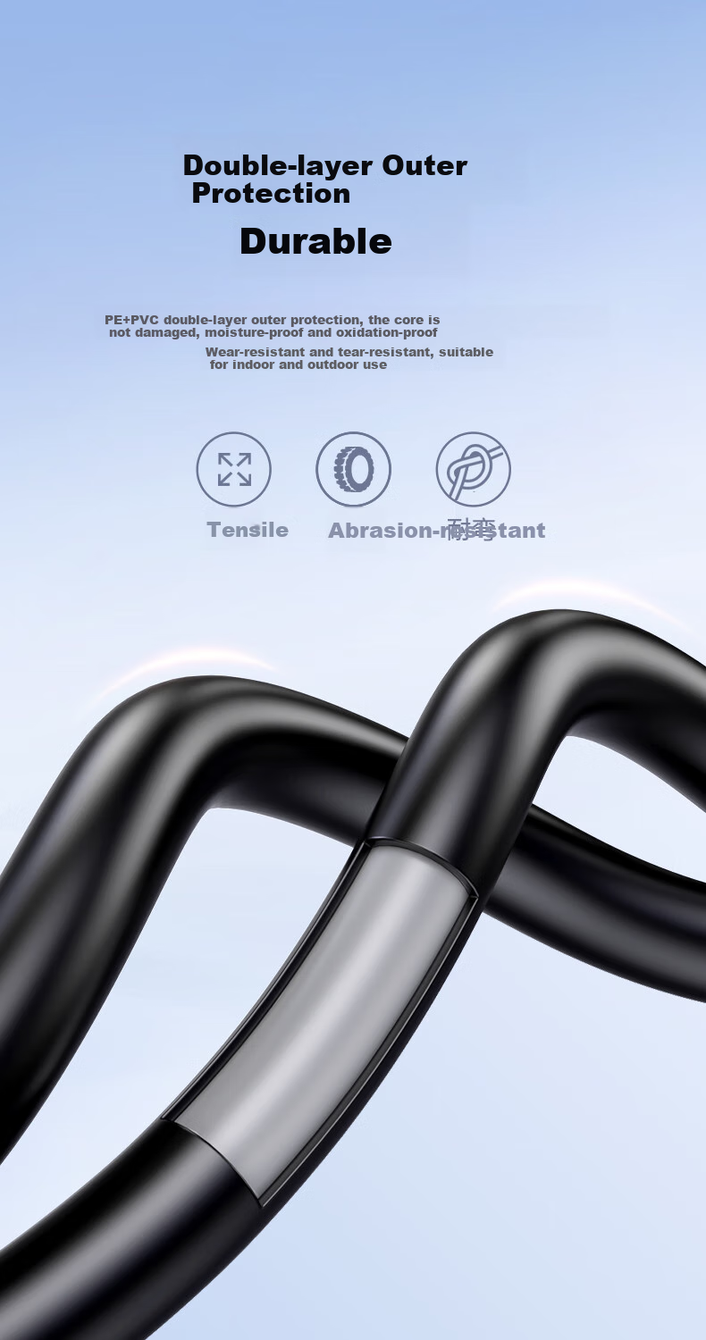 BIAZE Category 6 Gigabit Dual-Shielded Ethernet Cable, Rainproof Snowproof Waterproof Sun-Resistant Cold-Resistant Anti-Interference Pure Copper Outdoor POE Surveillance Engineering Dedicated Network Cable, Black, 20 Meters 8