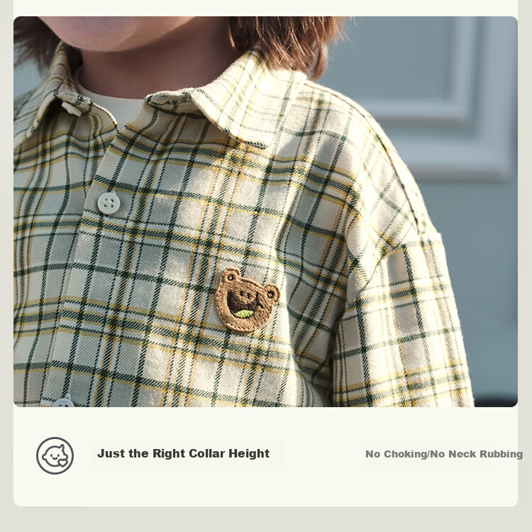 BALABALA Children's Clothing, Baby Long-Sleeve Shirt, Boys' Autumn Plaid Jacket, Ultra-Soft Velvet, Skin-Friendly And Comfortable, 208325102103 3