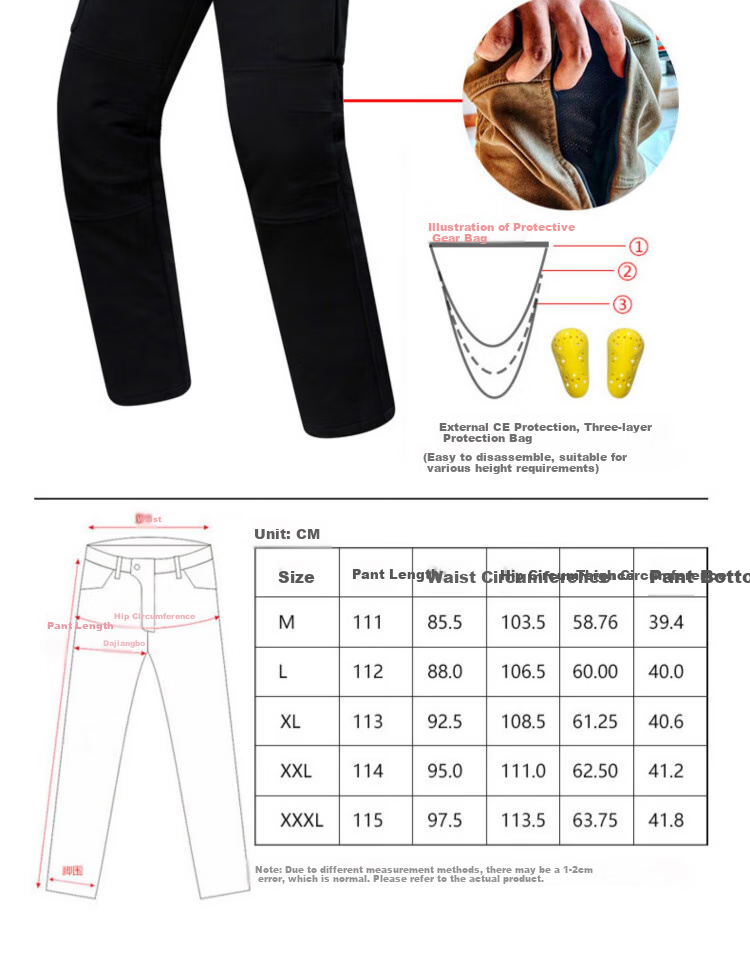 DUHAN D-2168 Motorcycle Riding Jacket, Long-Sleeve Racing Suit, Off-Road Motorbike Leather Jacket, Autumn And Winter Black Gold Men's Style M 11