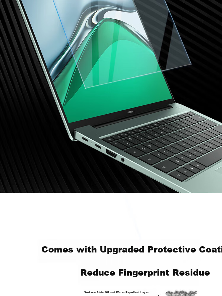 ESCASE Screen Protector for Huawei MateBook D16/D16SE Version, Suitable for 2022/2023/2024 Models of 16-Inch Laptops, HD Clear Protective Film, Easy to Apply, Scratch-Resistant, No White Border 7