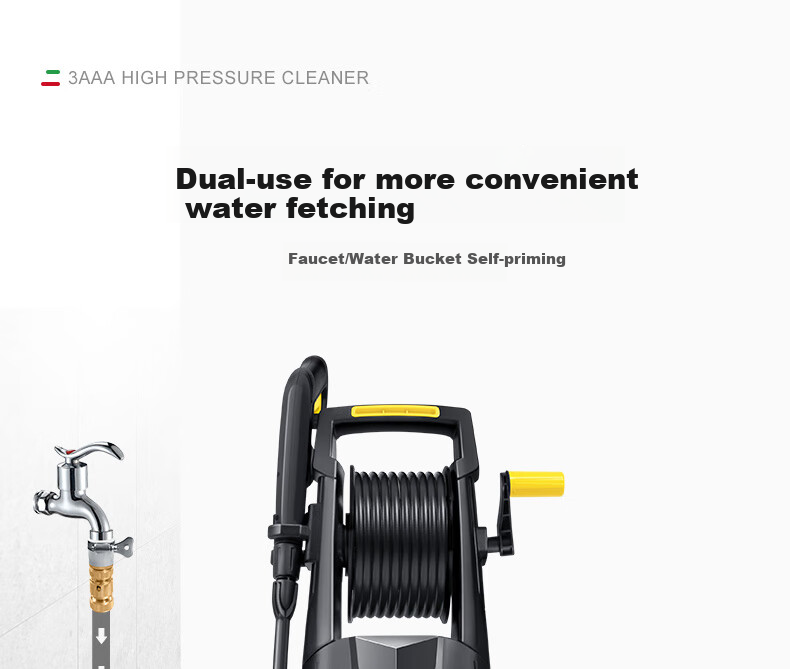 3AAA Car Wash Machine, 220V Household High-Pressure Water Gun, Garden High-Pressure Washer, Car Cleaning Pump, High-Power Water Gun Tool 8