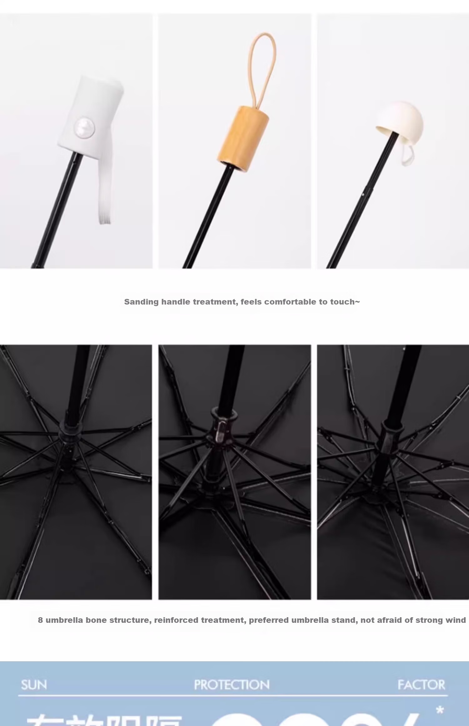 BAHAINIAO Sun Umbrella, Automatic for Both Rain And Shine, Heat-Resistant Rain Umbrella, Sunshade, Convenient UV Protection, Foldable, Automatic 10