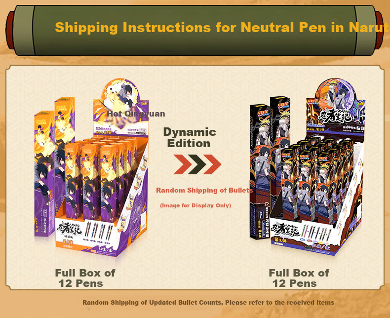 Kayou Naruto Gel Pen Blind Box Pen Full Case Push-Button Automatic Pen for Boys And Girls, Christmas Gift 11