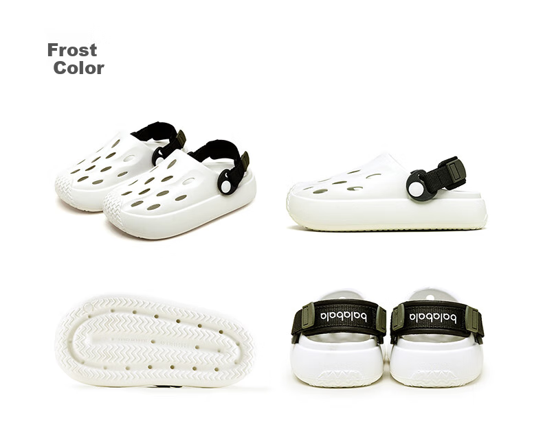 BALABALA Children's Perforated Shoes, New Summer Style, Boys' Non-Slip Sandals, Outdoor Wear, for Older Children, Indoor Girls' Soft-Soled Beach Shoes 10