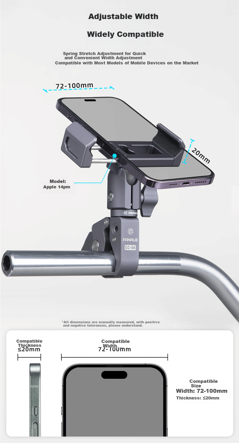FANAUE Bicycle Action Camera Mount for Road Bikes, Integrated Handlebar, Compatible with DJI GoPro 360, Cycling Shooting CPC-06TP 5
