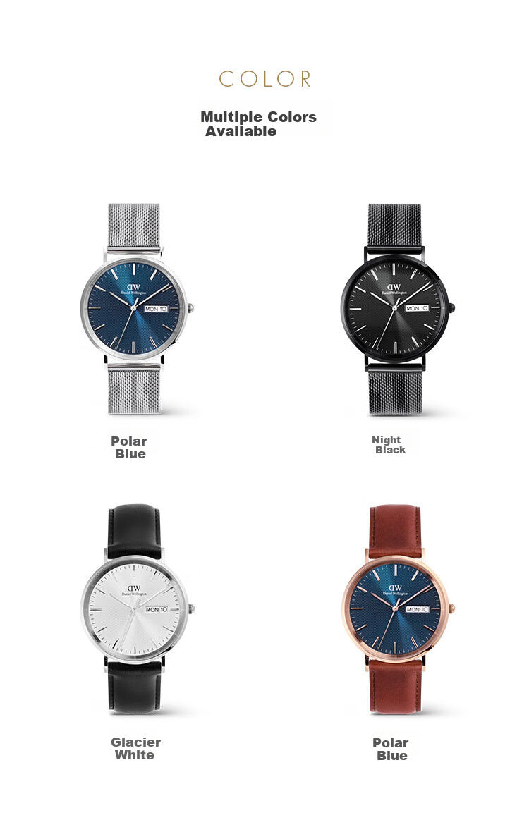 Daniel Wellington DW714 Phantom Single-Eye Business Men's Quartz Watch with Steel Band - Birthday Gift for Boyfriend 10