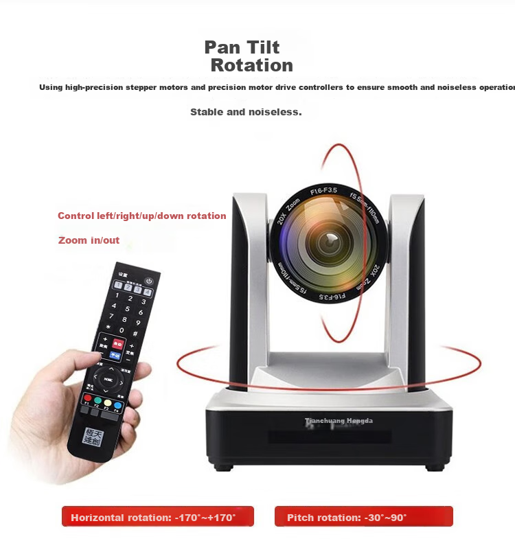 TCHD Video Tianchuanghengda Ultra HD Live Streaming Camera, E-commerce Product Camera, HDMII Dedicated 1080P Beauty Camera, Video Conference Camera TC-980S 9