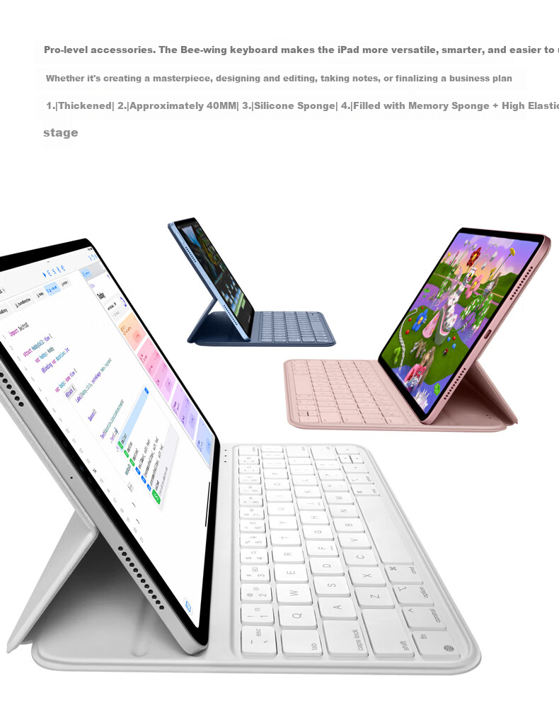 Houhou IPad Air/Pro Ultra-Thin Magnetic Tablet Keyboard Case, Compatible with 2026 New Models, Suitable for IPad Air8/Pro -11/10.9 Inch, Blue 13