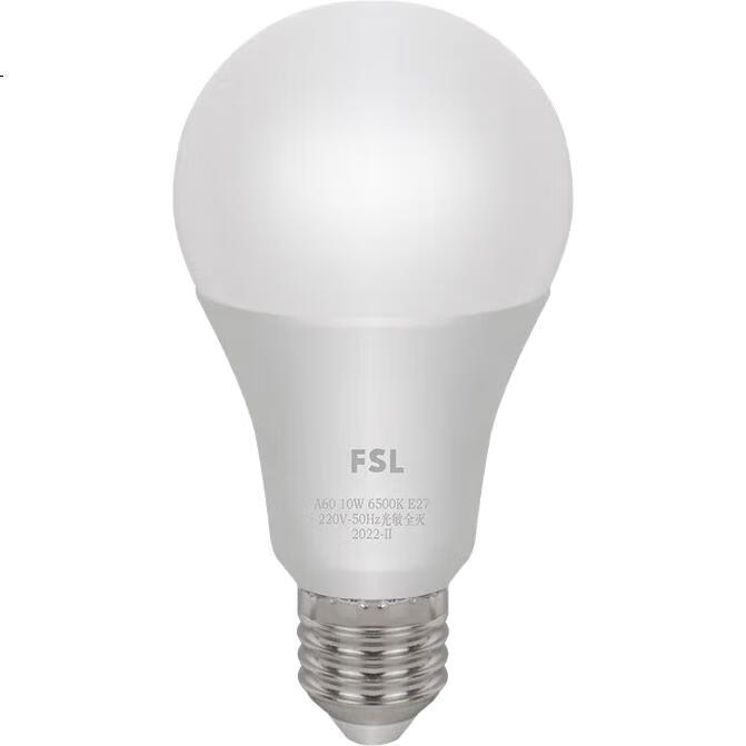 Светодиодная лампа FSL, 10 Вт, с микроволновым датчиком движения, цоколь E27, холодный белый свет 6500K
