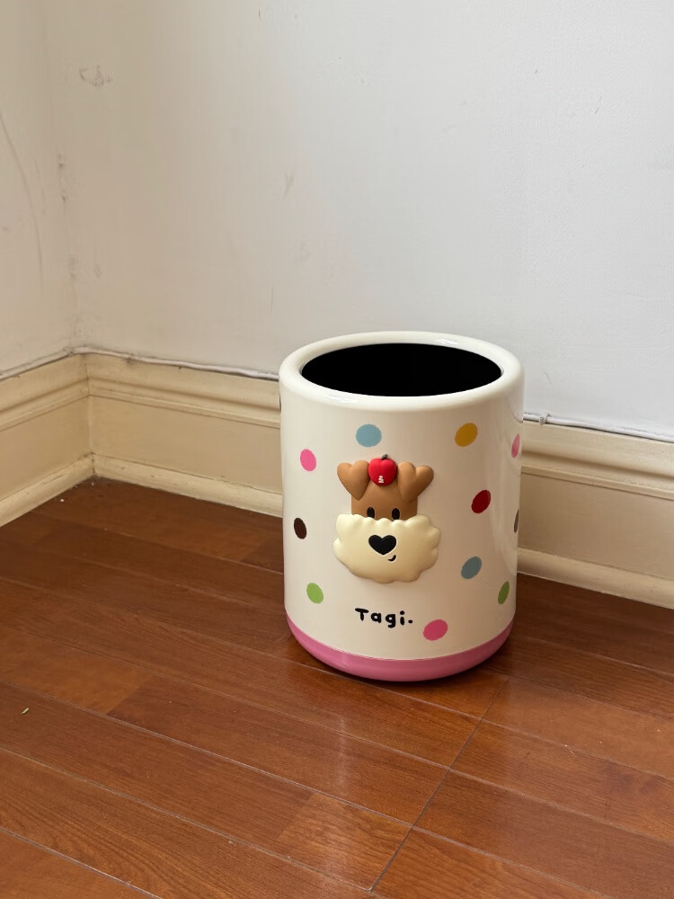 Tagi "Popcorn" Polka Dot Flower Storage Tube, Large Capacity Double-Layer Storage Basket, Holiday Gift - Paintbrush Polka Dots 10