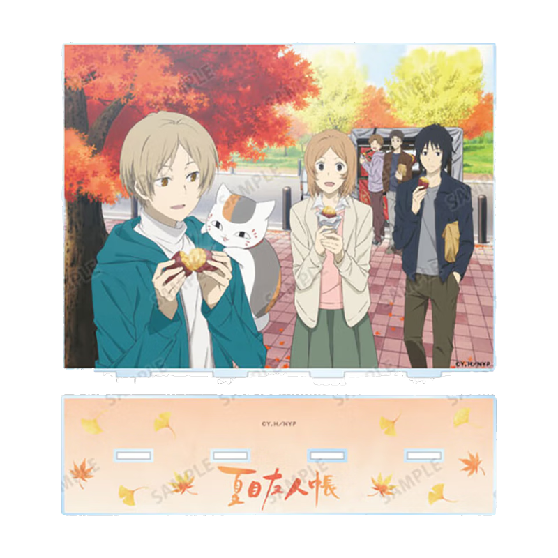 Y LINE Natsume's Book of Friends Big Acrylic Stand Roasting Sweet Potatoes Together Merchandise Ages 15+