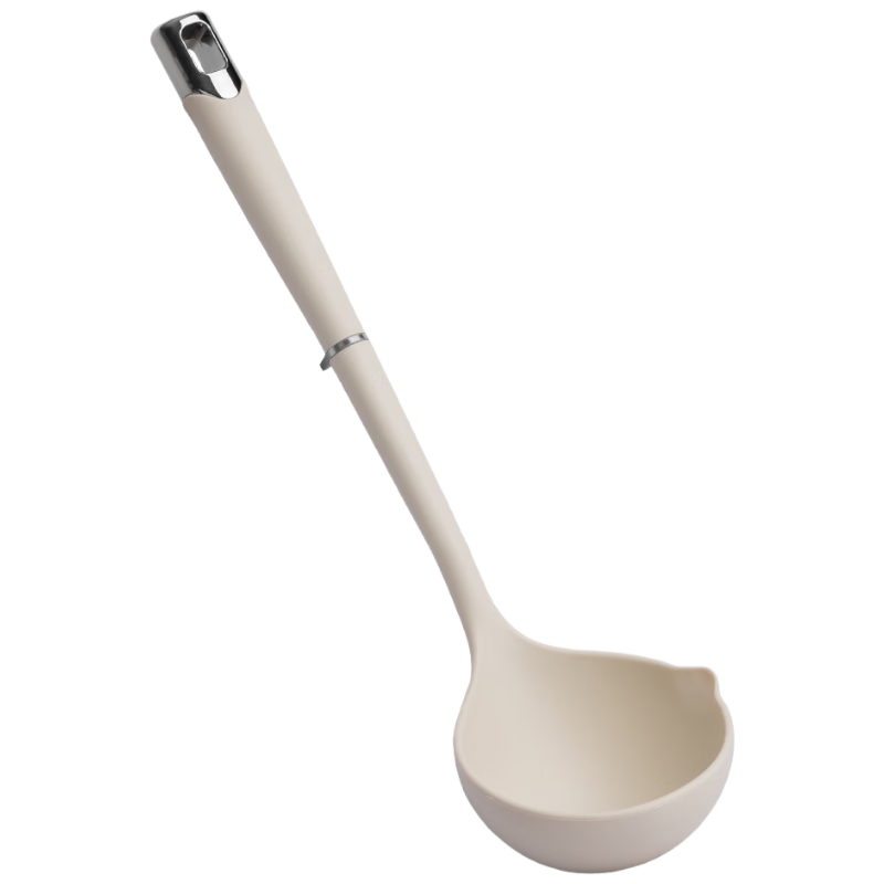 Banwu Life Silicone Soup Ladle Large Porridge Spoon High Temperature Resistant Long Handle Food Grade Soup Ladle