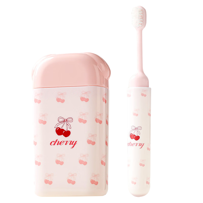 40,000 KM Travel Toiletry Set Mouthwash Cup Toothbrush Cup Portable Folding Toothbrush Travel Kit