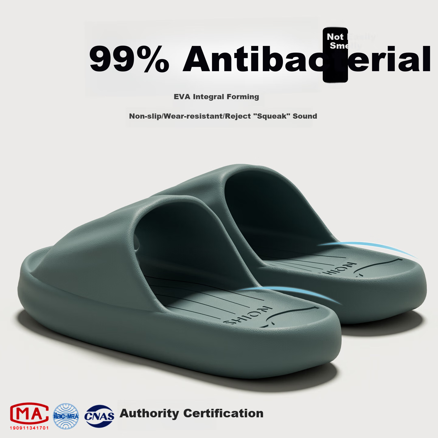 Grace Slippers for Men, 2026 New Summer Style, Antibacterial EVA Odor-Resistant Bathroom Shower Non-Slip Couple Indoor Home Sandals for Wome