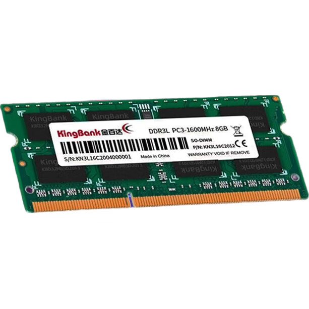 Оперативная память KINGBANK DDR3L 8GB 1600MHz SODIMM для ноутбука, 1 модуль, низковольтная версия