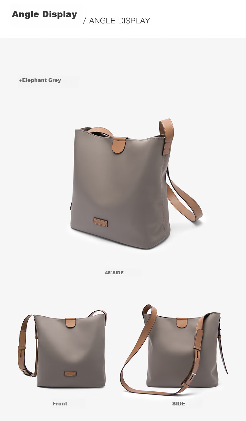 Laifu Lightweight Canvas Crossbody Bag, Large Capacity Casual Commuter Bucket Bag, Fashionable Handbag, Women's Bag, Birthday Gift 14