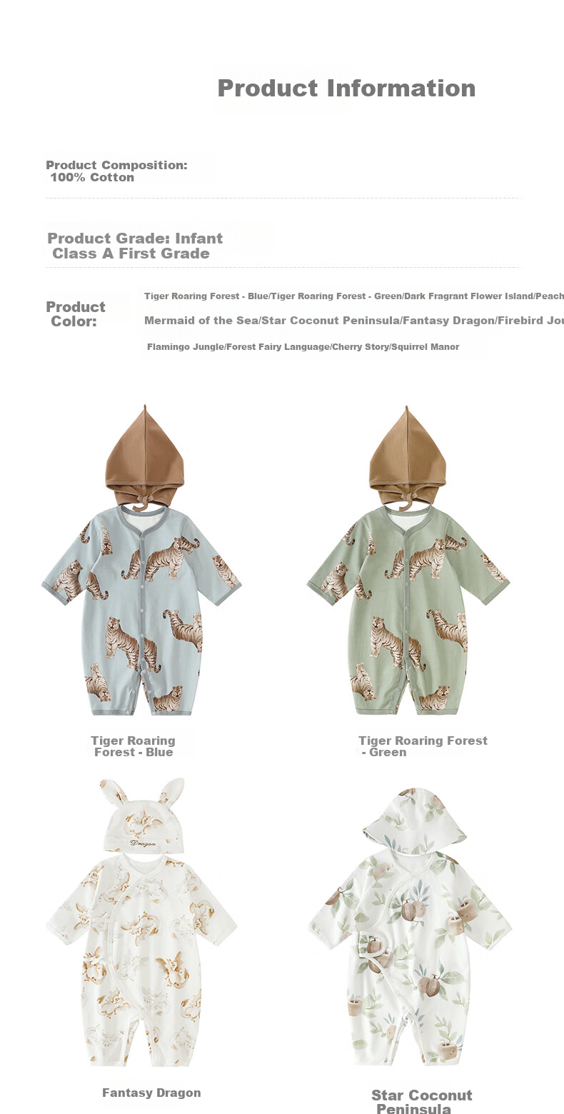 BALIPIG Newborn Baby Clothes 2-Piece Set, Full Moon A-Class Cotton, Baby Boy Romper, Instagram Style, Spring And Autumn Style Onesie for Girls 12