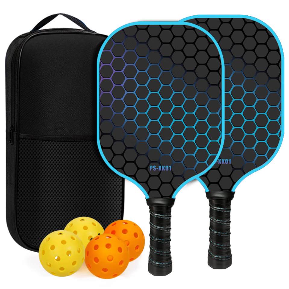 Bibiqi Adult Pickleball Paddle Set, Professional Training And Competition Fiberglass Pickleball Racket