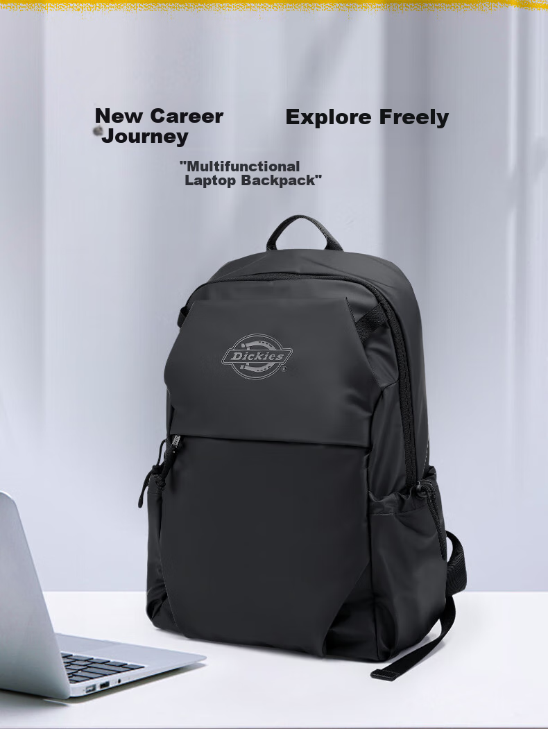Dickies Backpack, Unisex Shoulder Bag for Commuting, Business Trips And Travel, Simple Design, Fits 15.6-Inch Laptop 2