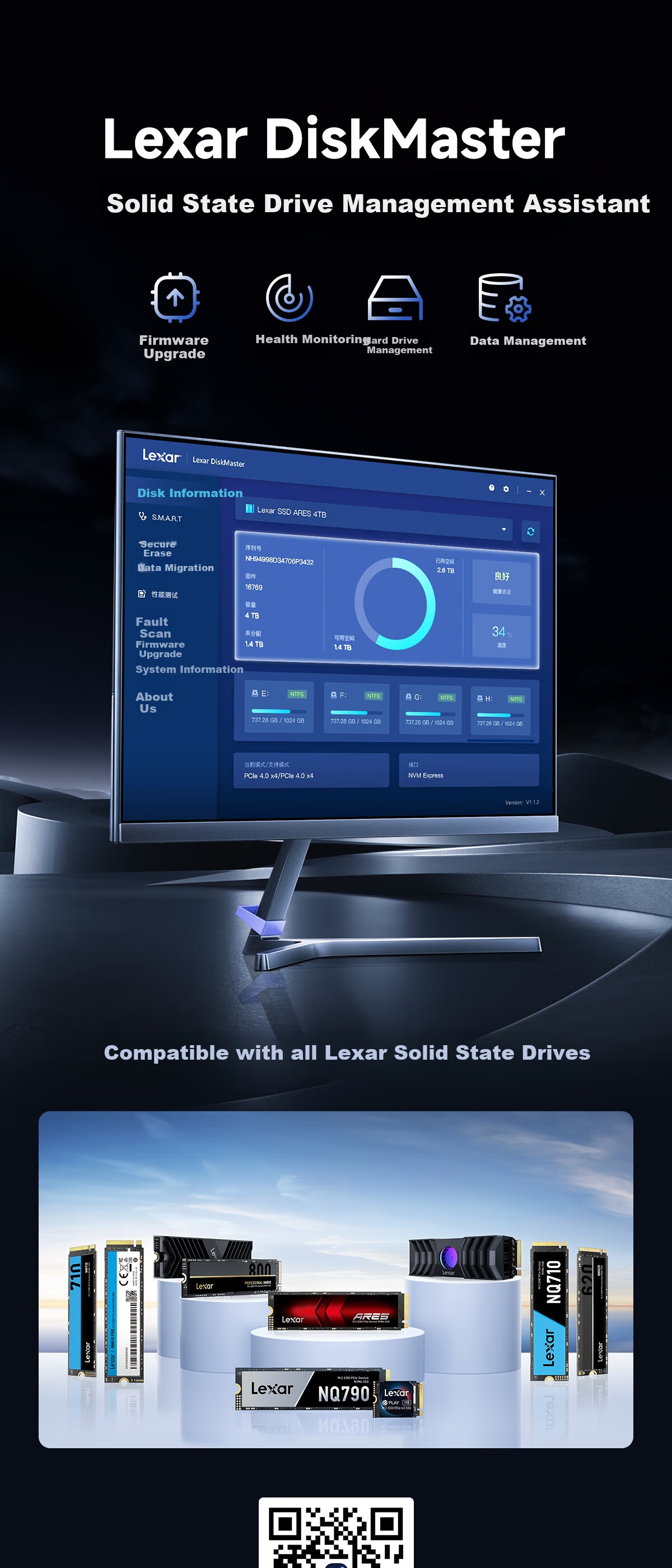 Lexar NQ100 Series, 1TB 2.5-Inch SATA3.0 Interface, High-Capacity SSD Solid State Drive, Read Speed 550MB/s, Efficient for Office And Gaming, Upgraded Choice 6