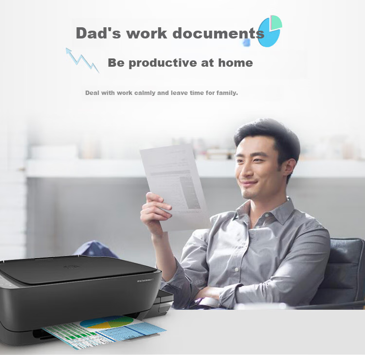 HP Tank 798 A4 Color Continuous Ink Supply Large Ink Tank Fax Business All-in-One Printer/Auto Document Feeder/4-in-1/Duplex Printing/Wireless Mobile Direct Connect 5