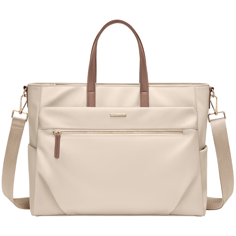 POLO Handbag, Women's Shoulder Bag, Ladies' 14-Inch Laptop Bag, Business Travel Office Bag, Gift for Girlfriend