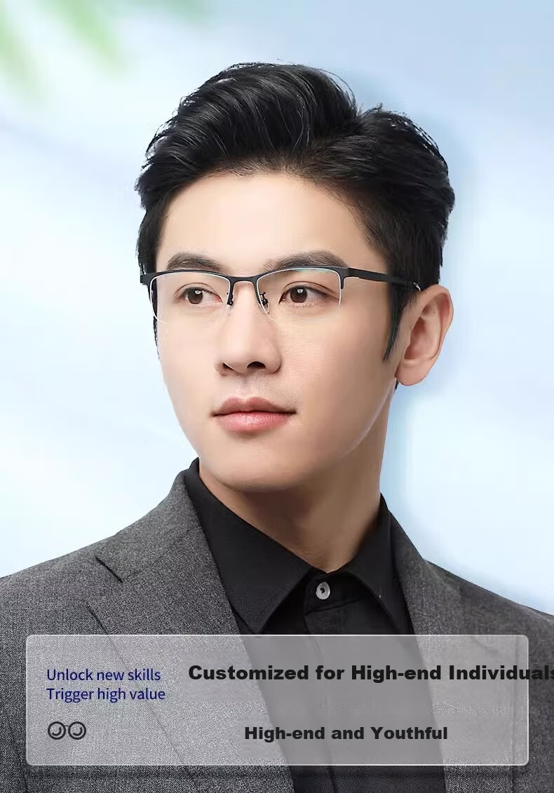 Chuangguo Japanese Imported Pure Titanium Reading Glasses for Men, High Definition Anti-Blue Light Genuine Top Ten Ranked First-Line Brand Premium Back-To 3
