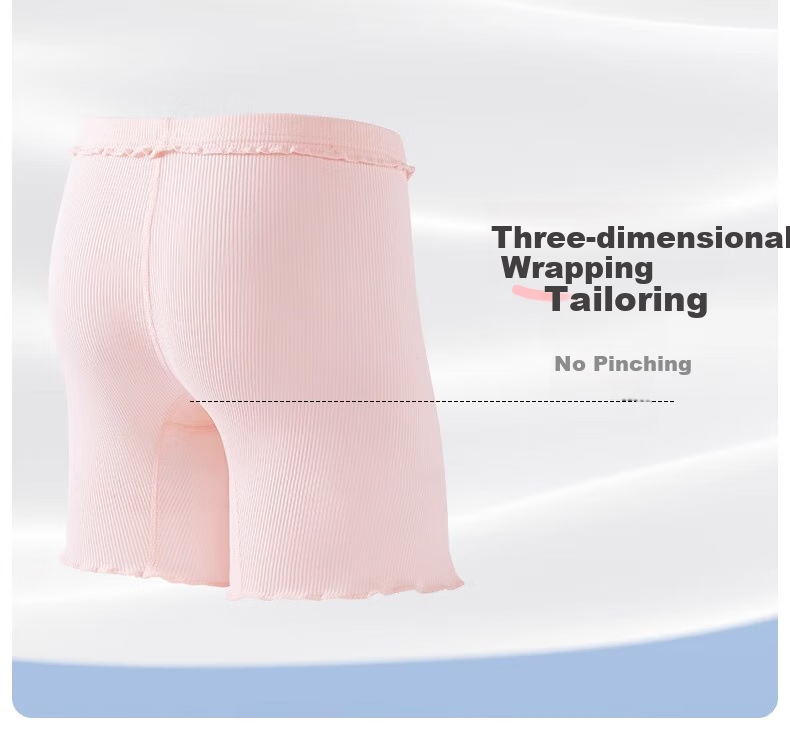 AIBEDILA Girls' Safety Shorts, Pure Cotton Underwear, Summer Two-In Anti-Exposure Shorts for Baby Girls, Children's All-Cotton Undershorts 14