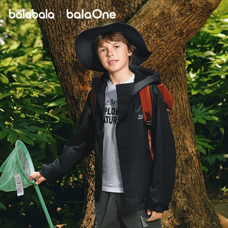 BALABALA Kids' Outerwear Boys Girls Top 2025 Autumn Clothing Water Repellent Windbreaker Warm 208325105203