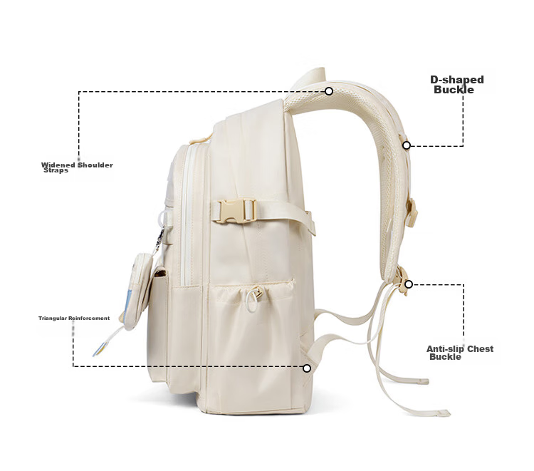 V.NINE Backpack for Middle And High School Students, Unisex Laptop Bag 14/15.6 Inch, College Student Travel Backpack 25