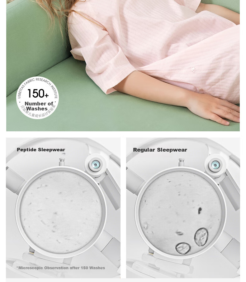 Beitaisi Baby Sleepwear, Summer New Thin Pure Cotton Children's Home Sleep Dress, Three-Quarter Sleeve Baby Robe 9