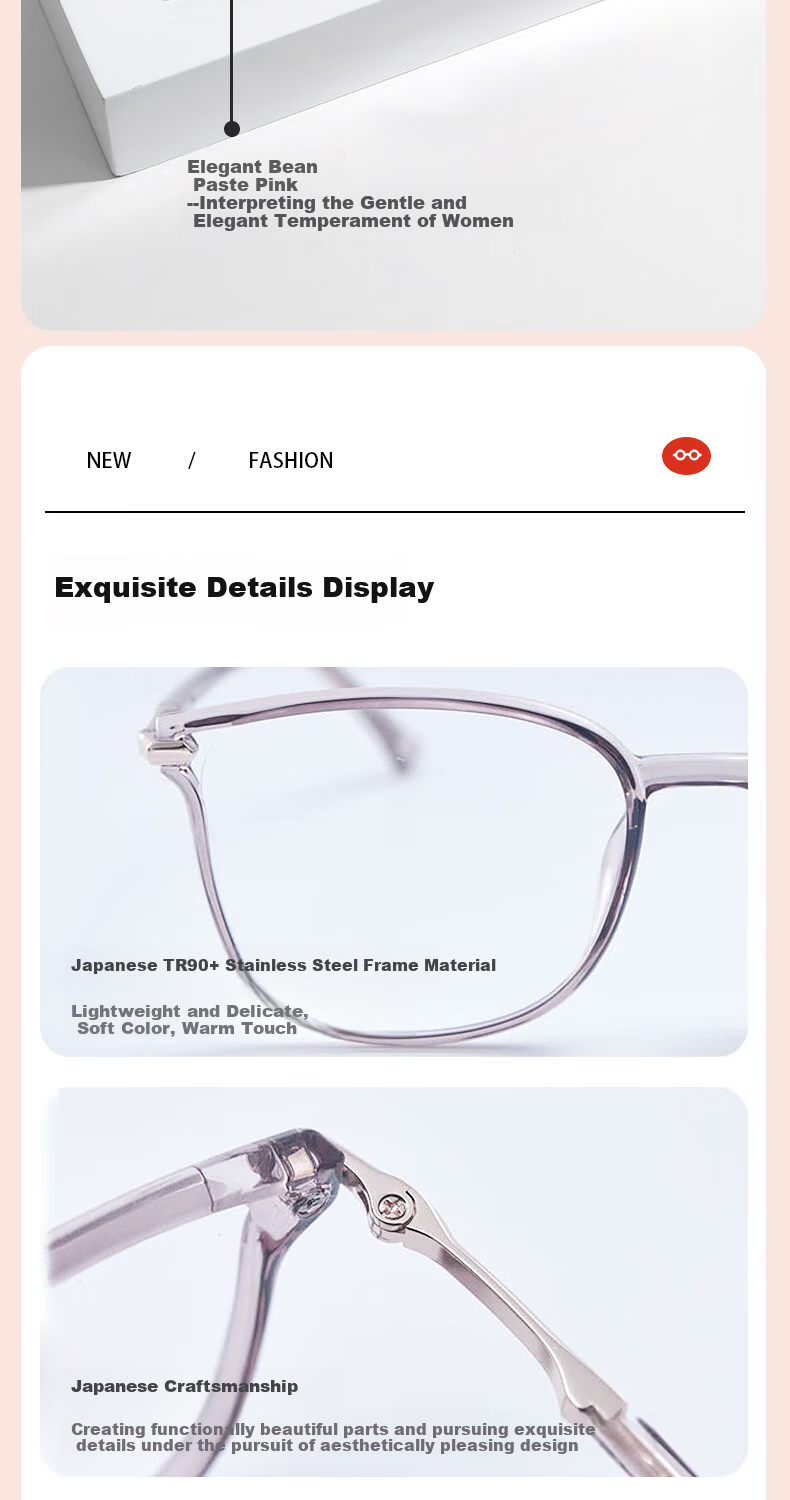 Jingpintang Japanese Imported Reading Glasses for Women, Genuine High-Definition Anti-Blue Light Glasses for Mom to Read Books And Use Phone, 150 Degree Reading Glasses 15