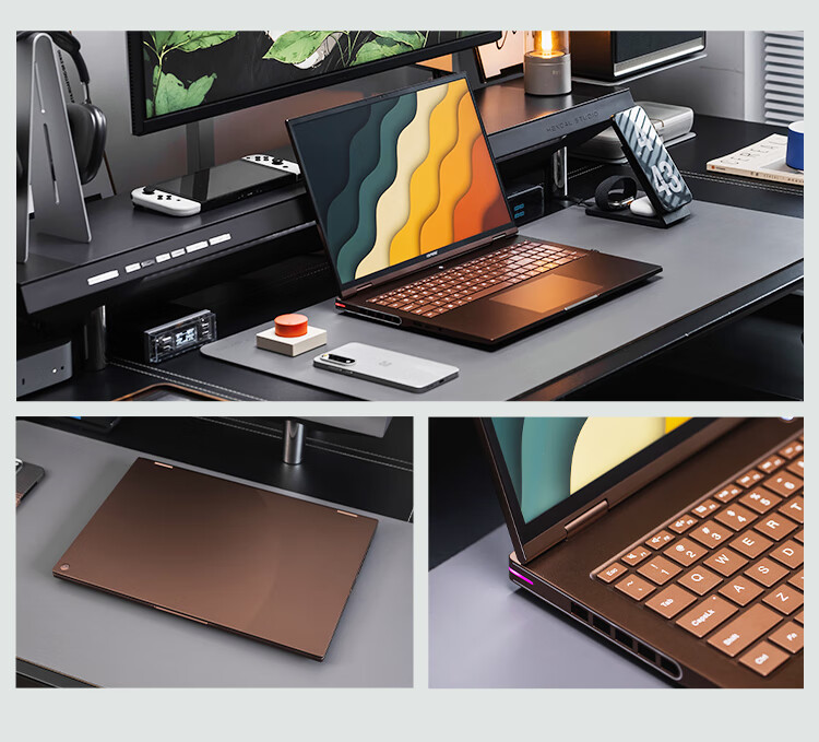 Colorful iGame M16 14th Gen Core i7 16-inch Lightweight Gaming Laptop (i7-14650HX, 16GB RAM, 1TB SSD, RTX 5060, 180Hz) Moroccan Brown 4