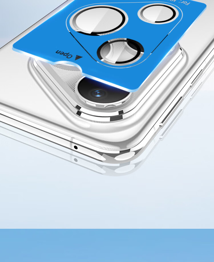 ESCASE [Instant Film Box] Compatible with Huawei Pura80 Pro Lens Protector, Pro+ Rear Camera Protective Film, AR Anti-Scratch Tempered Glass Film, Ultra-Thin Full Coverage Camera Glass Film 3