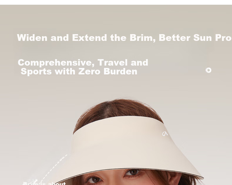 CACUSS Sun Hat for Women, Summer UV Protection Cap with Wide Brim, Ice Silk Visorless Sports Hat for Men And Women, Breathable Large Head Circumference, Gray 1
