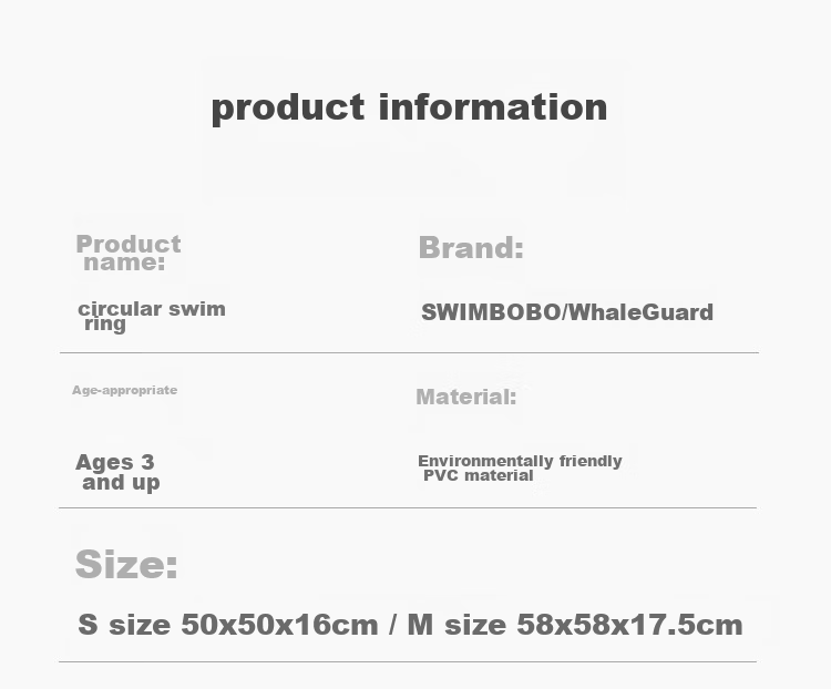 Swimbobo Children's Swim Ring, Kids' Armpit Float Ring for Ages 6 And Above, Boys And Girls Swim Ring K5102M Size 2