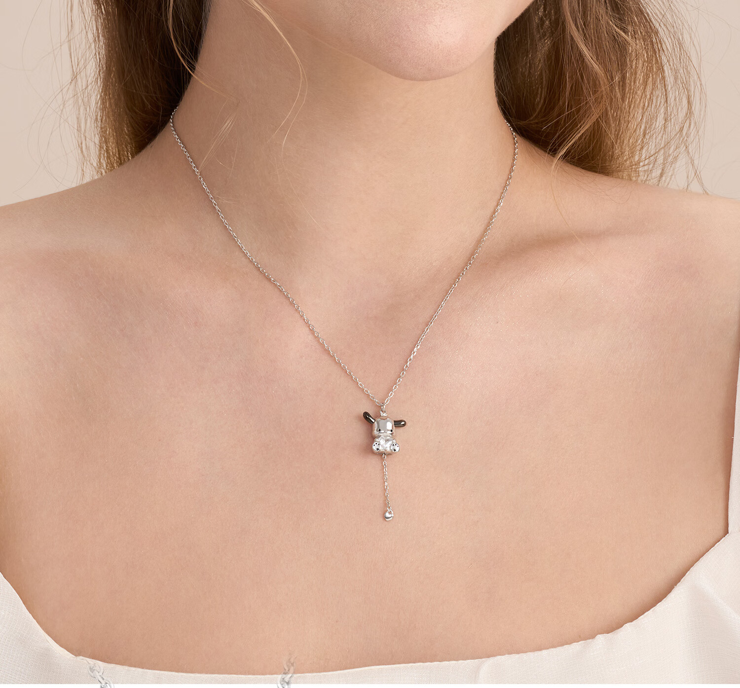 Chaosehui Sanrio Pochacco Necklace, Pure Silver Pendant, Birthday Gift for Women, Ladies' Luxury Present, 3229 2