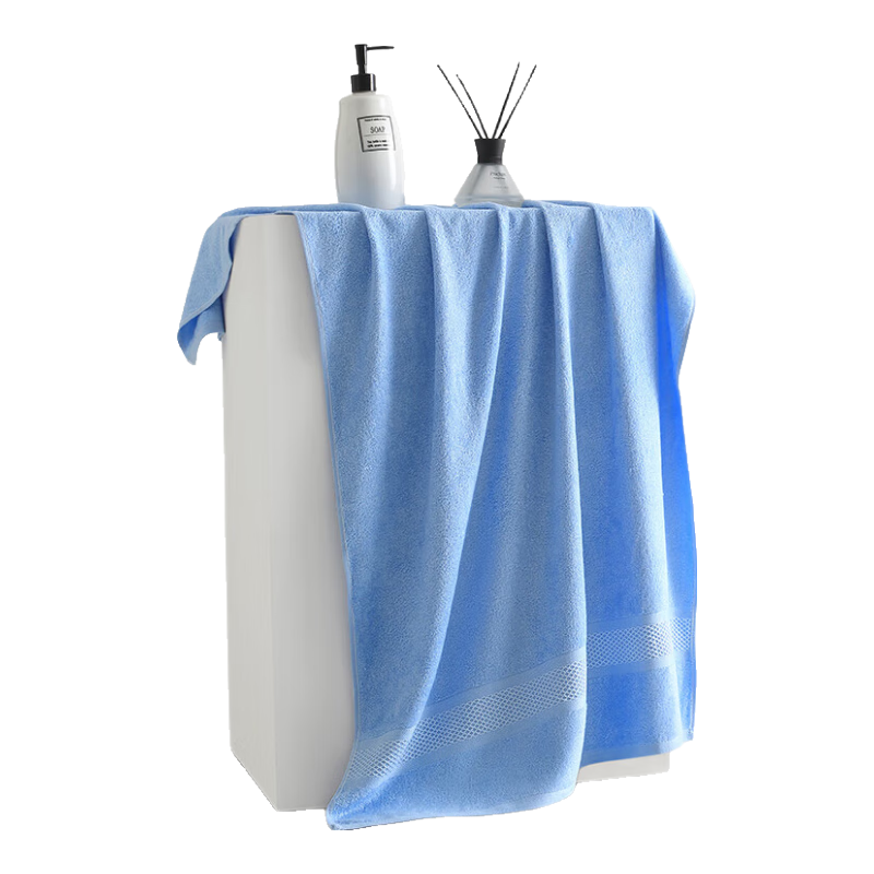 Zhuyibai Five-Star Hotel Large Bath Towel, Bamboo Fiber, Adult Absorbent, for Men And Women, High-End Wrap-Around Bath Towel, Large Towel for Showering, Sky Blue