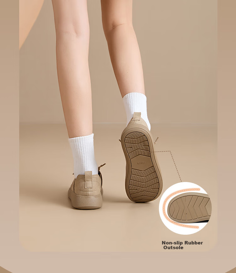 Dusto Thick-Soled Loafers for Women, 2026 New Spring Style, Flat Soft-Soled Deep-Mouthed Shoes, Birkenstock-Style Shoes, Kangaroo Shoes 5