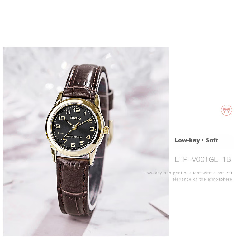 CASIO Women's Watch, Simple And Elegant Analog Quartz Watch for Women, LTP-V001D 6